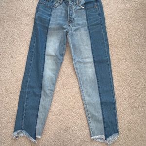 American Eagle 2 tone boyfriend fit jeans